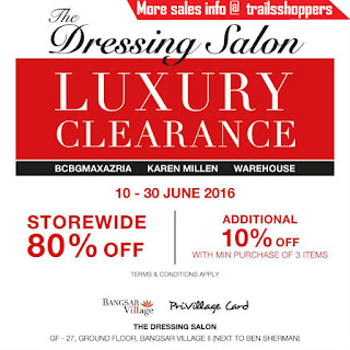 The Dressing Salon Luxury Clearance Sale 2016