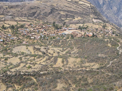 Vista panorámica de Tiquihua, Hualla, Víctor Fajardo, Ayacucho