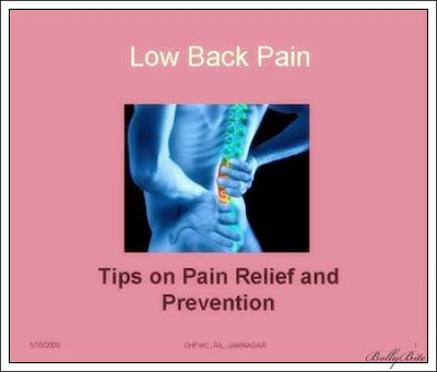  Tips for Back Pain Relief