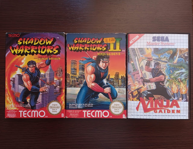 Shadow Warriors, Shadow Warriors II de NES y Ninja Gaiden de Master System