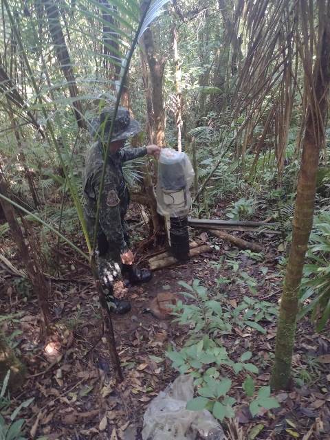 Polícia Ambiental do Vale do Ribeira realiza apreensão de arma e itens utilizados na pratica da caça ilícita em Juquiá