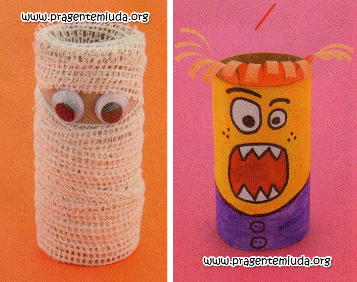 brinquedos com reciclagem de rolo de papel higiênico