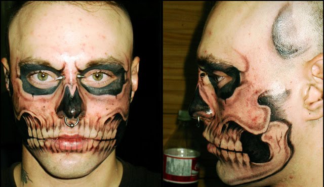 Awesome Face Tattoo