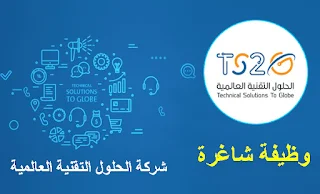 شركة  الحلول التقنية العالمية TS2G تعلن عن وظيفة مدير تسويق رقمي