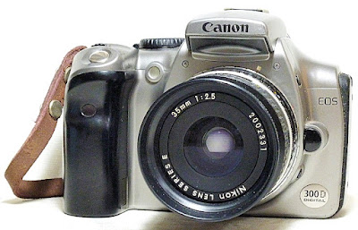 Canon EOS 300D, Nikon Series E 35mm 1:2.5