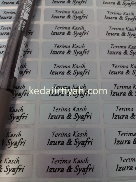 tempah sticker murah label nama kahwin produk product perniagaan bisnes majlis bulat biasa gold silver transparent lutsinar