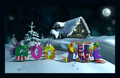 3D Christmas Cards Wallpapers 