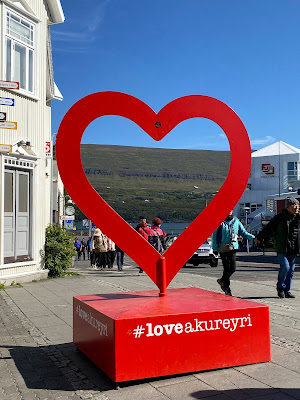 #loveakureyriheart Statue in Iceland