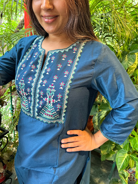 Blue kurti