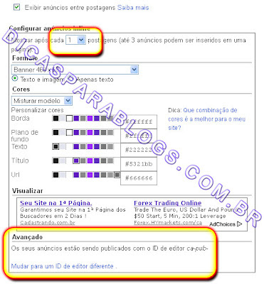 exibir anuncios adsense entre as postagens do blog