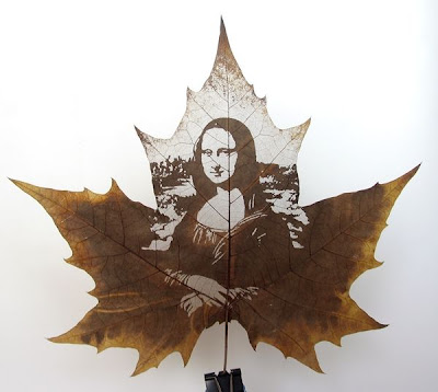 Stunning leaf carving artwork Seen On www.coolpicturegallery.net
