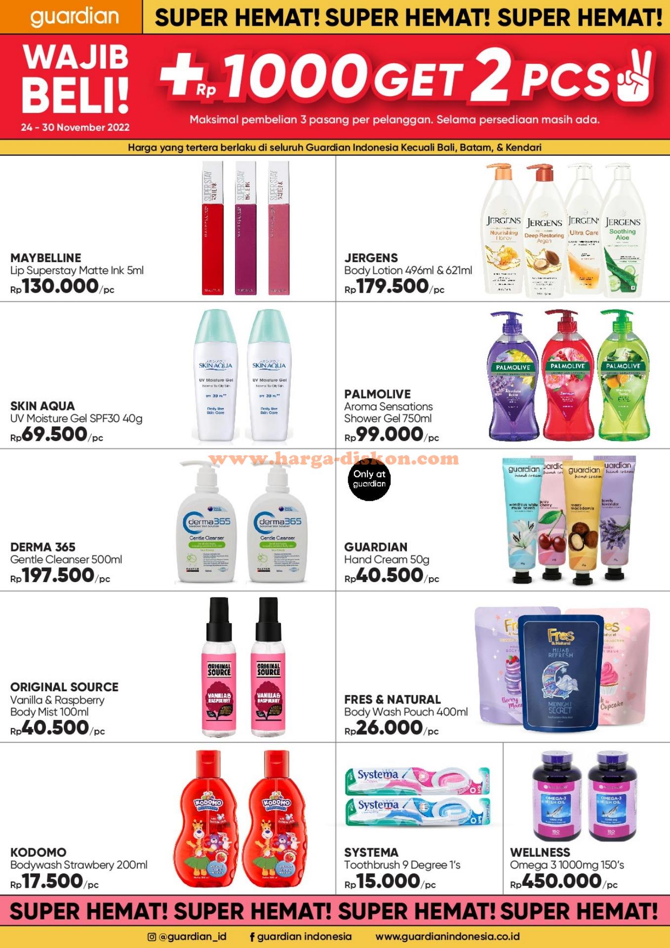 Katalog Promo GUARDIAN Super Hemat 24 - 30 November 2022