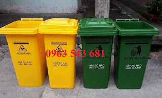 thùng đựng rác thải nguy hại 120 lít