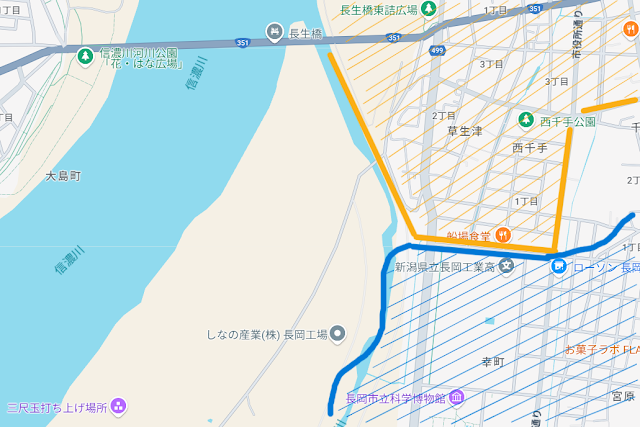「さいわいプラザ（Saiwai Plaza＝幸廣場）」地區煙火觀賞地圖