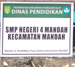 Beginilah Keadaan SMP Negeri 4 Mandah, Indragiri Hilir