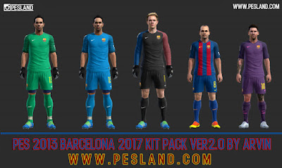 PES 2013 Barcelona 2017 Kit Pack V2.0 By Arvin
