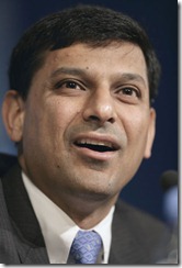 IMF Economic Counselor and Research Department Director Raghuram Rajan briefs the press on the World Economic Outlook on April 13, 2005 at the International Monetary Fund Headquarters (IMF), Washington, D.C. The IMF World Economic Outlook presents analysis and projections of economic developments at the global level, in major country groups and in many individual countries. 
IMF Staff Photographer/ Stephen Jaffe
