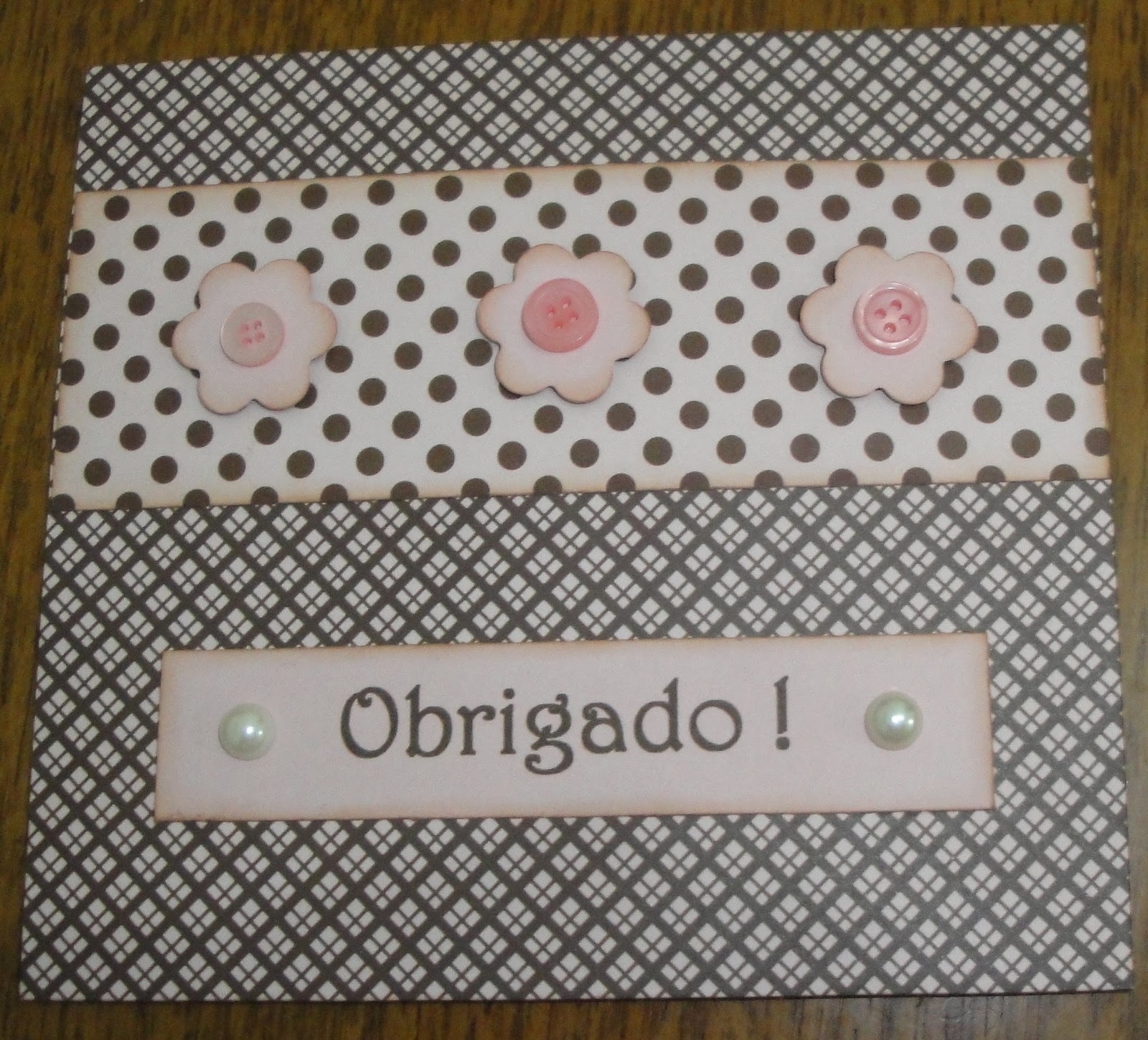 Eu Amo ScrapBook!: Cartão de agradecimento