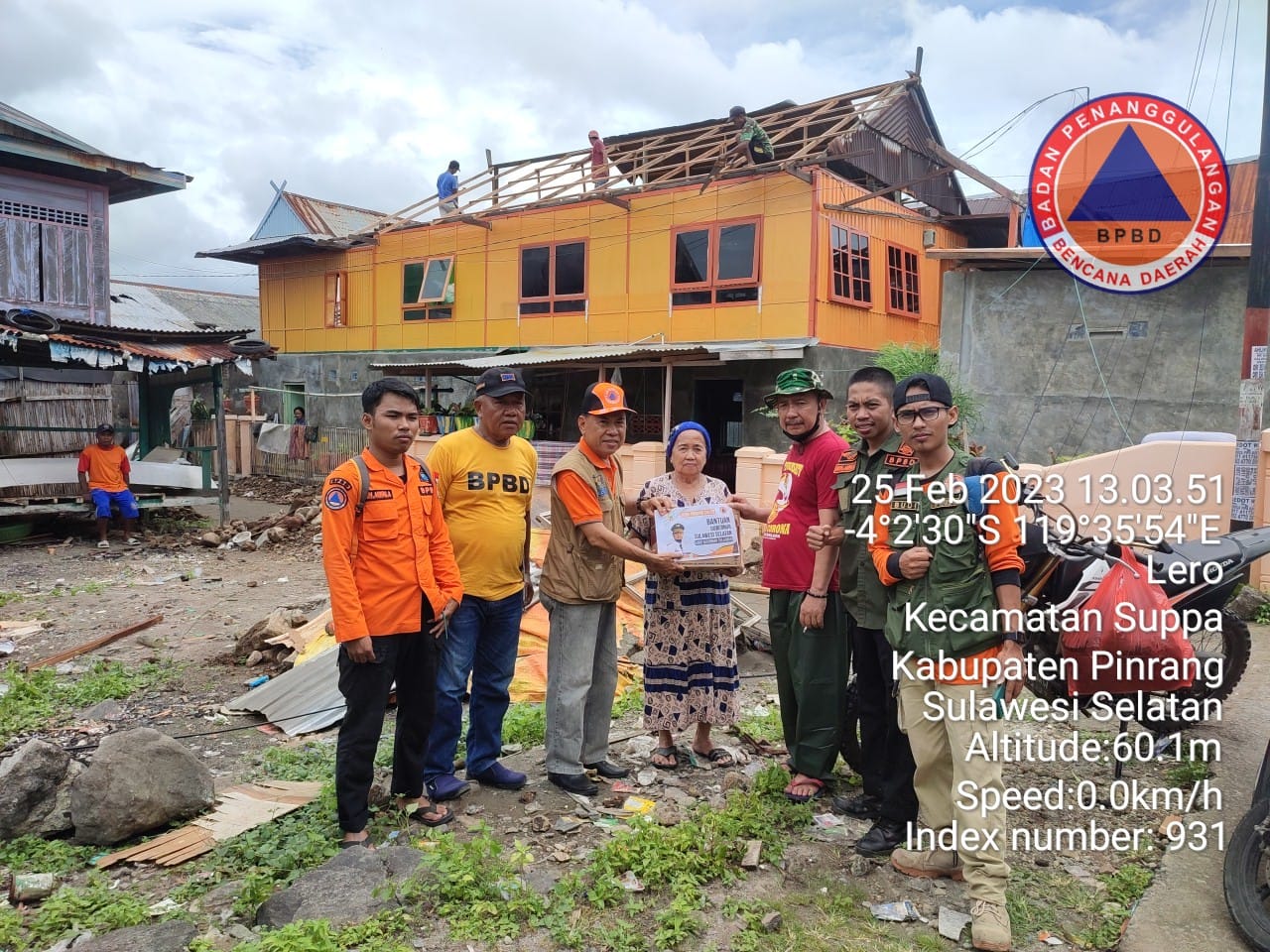 Gerak Cepat, Gubernur Sulsel Intruksikan Pemenuhan Bantuan Logistik Untuk Korban Angin Kencang di Pinrang