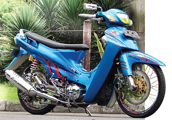 Modifikasi Motor Bebek Shogun Dari Solo  Foto Gambar 