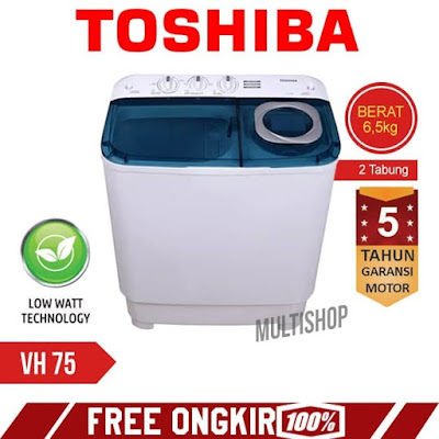 Mesin cuci Thosiba 6.5 kg VH - H75MN