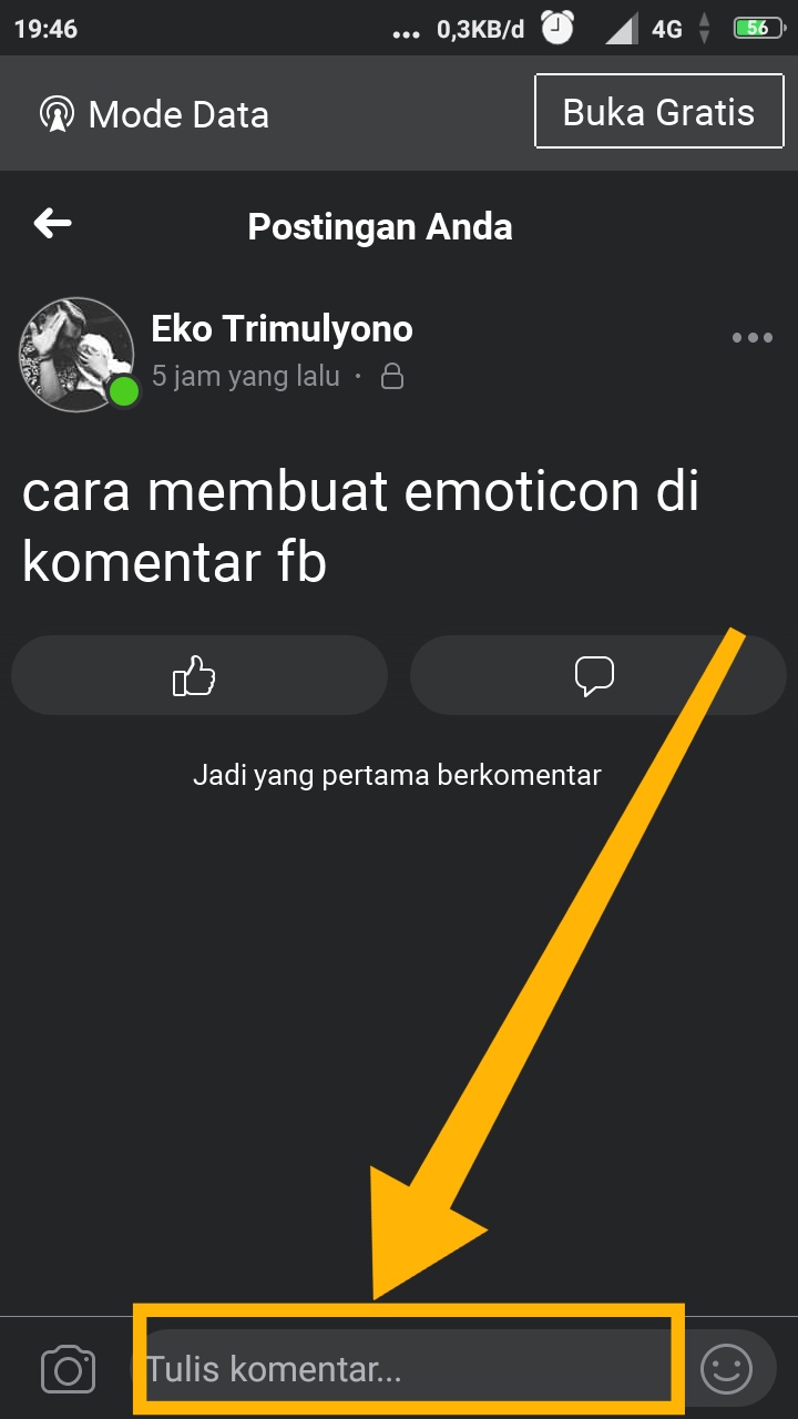 Cara Membuat Emoticon Di Komentar Facebook