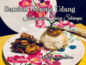 Sambal Goreng Udang - Indonesian spicy shrimps