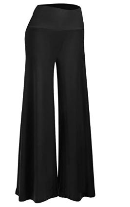 Palazzo Pants - Women's Stretchy Wide Leg Palazzo Lounge Pants | Wedding Dress