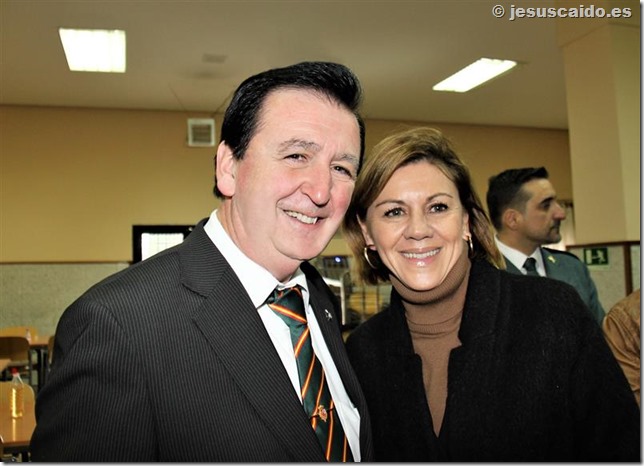 Con la Ministra de Defensa