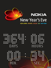 Nokia New Years Eve Countdown Clock