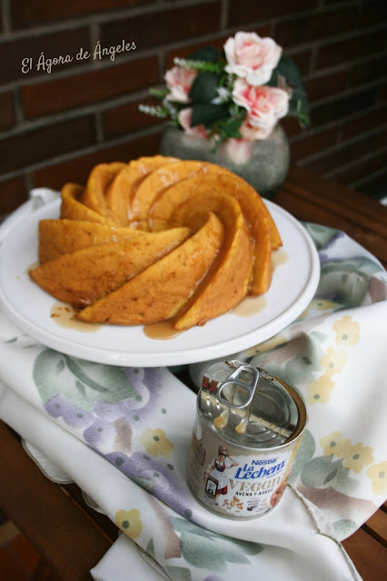 Bizco-tarta de calabaza, queso y leche condensada  El Ágora de Ángeles