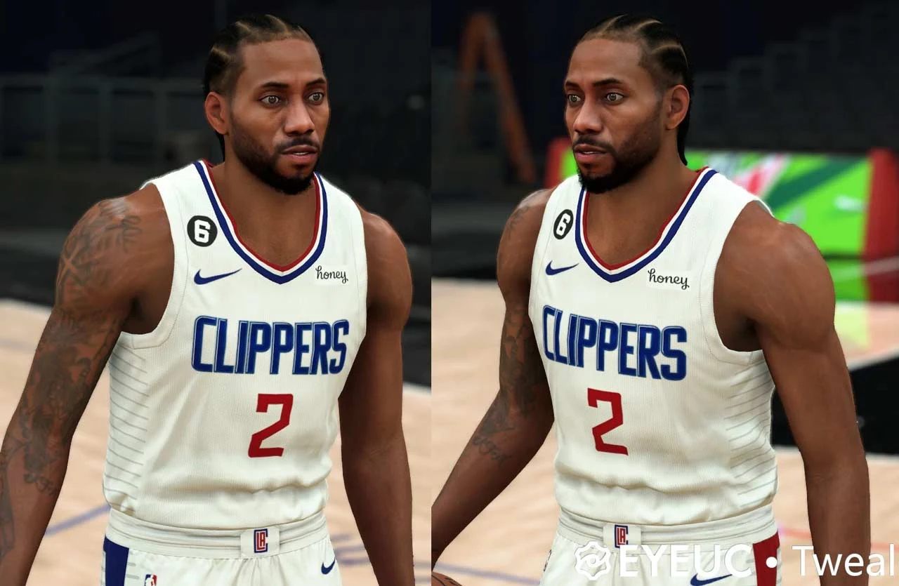 NBA 2K23 Kawhi Leonard Cyberface & Body Update V2