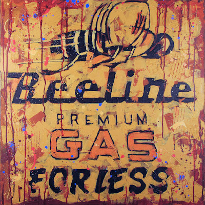 petroliana art gasoline sign rusty