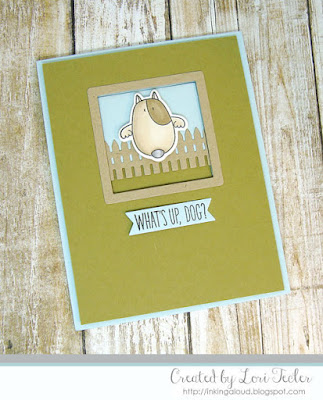 What's Up, Dog? card-designed by Lori Tecler/Inking Aloud-stamps and dies from My Favorite Things