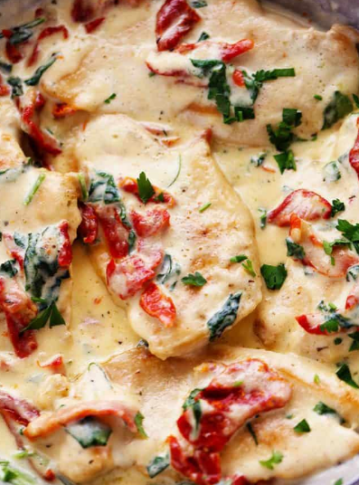 CREAMY TUSCAN GARLIC CHICKEN