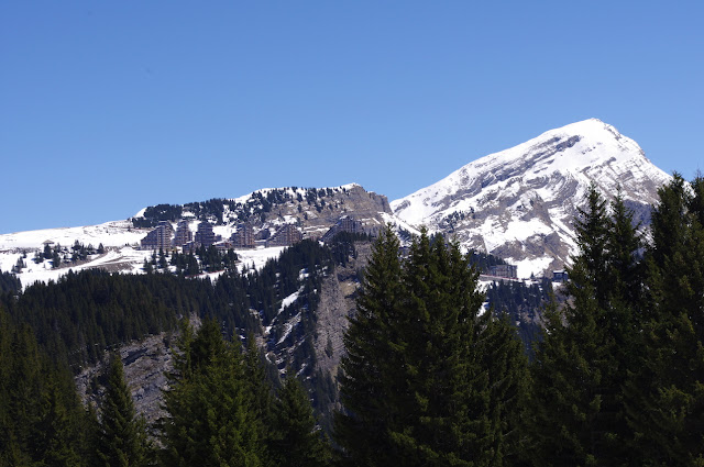 Avoriaz, widok z drogi