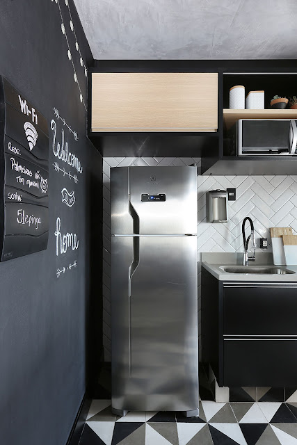 small -black-kitchen