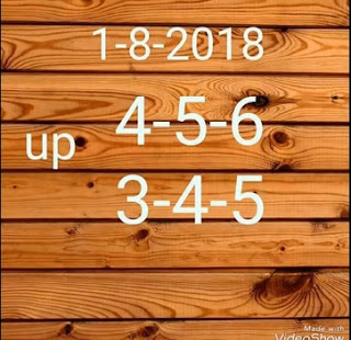 Thai lottery 3up Cut Pair Sets Mix Papers For 1-8-2018