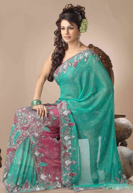 2011 Bridal Collections, Sleeveless Dresses & Sarees for Brides