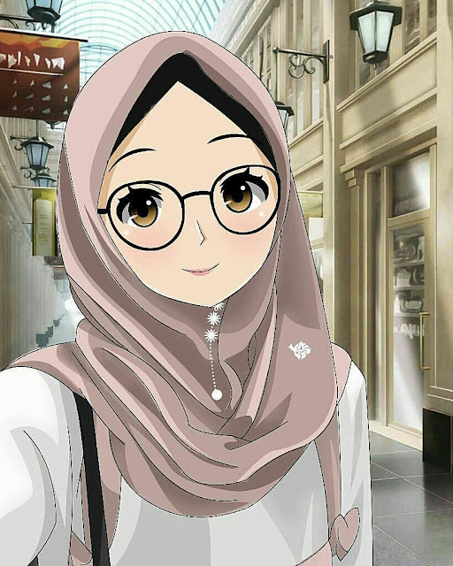  Kartun  Muslimah Cantik  HIJABER SMILE