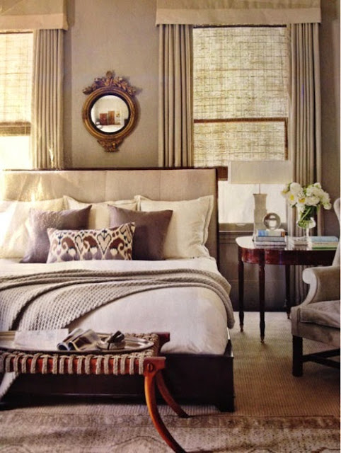 neutral beige and brown bedroom