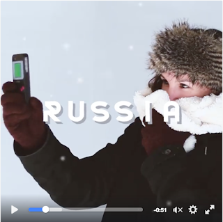 Gráfico de "Russia· con nieve