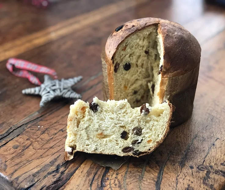 Panettone con masa madre sólida