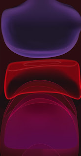 خلفيات ايفون 11 اصلية بنفسجية وحمراء بدقة HD
