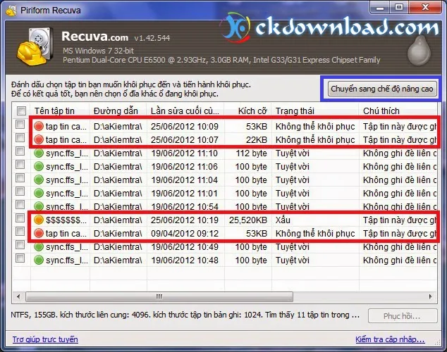 ckdownload.com, Recuva Professional 1.51 Full - khôi phục dữ liệu dễ dàng nhanh chóng