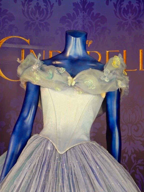 Cinderella ball gown costume detail