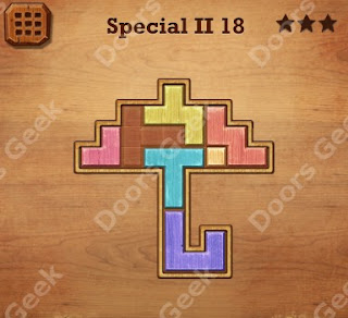 Cheats, Solutions, Walkthrough for Wood Block Puzzle Special II Level 18