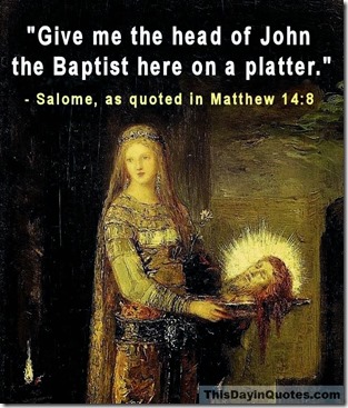 Salome & John the Baptist's head, by Gustave Moreau-8x6