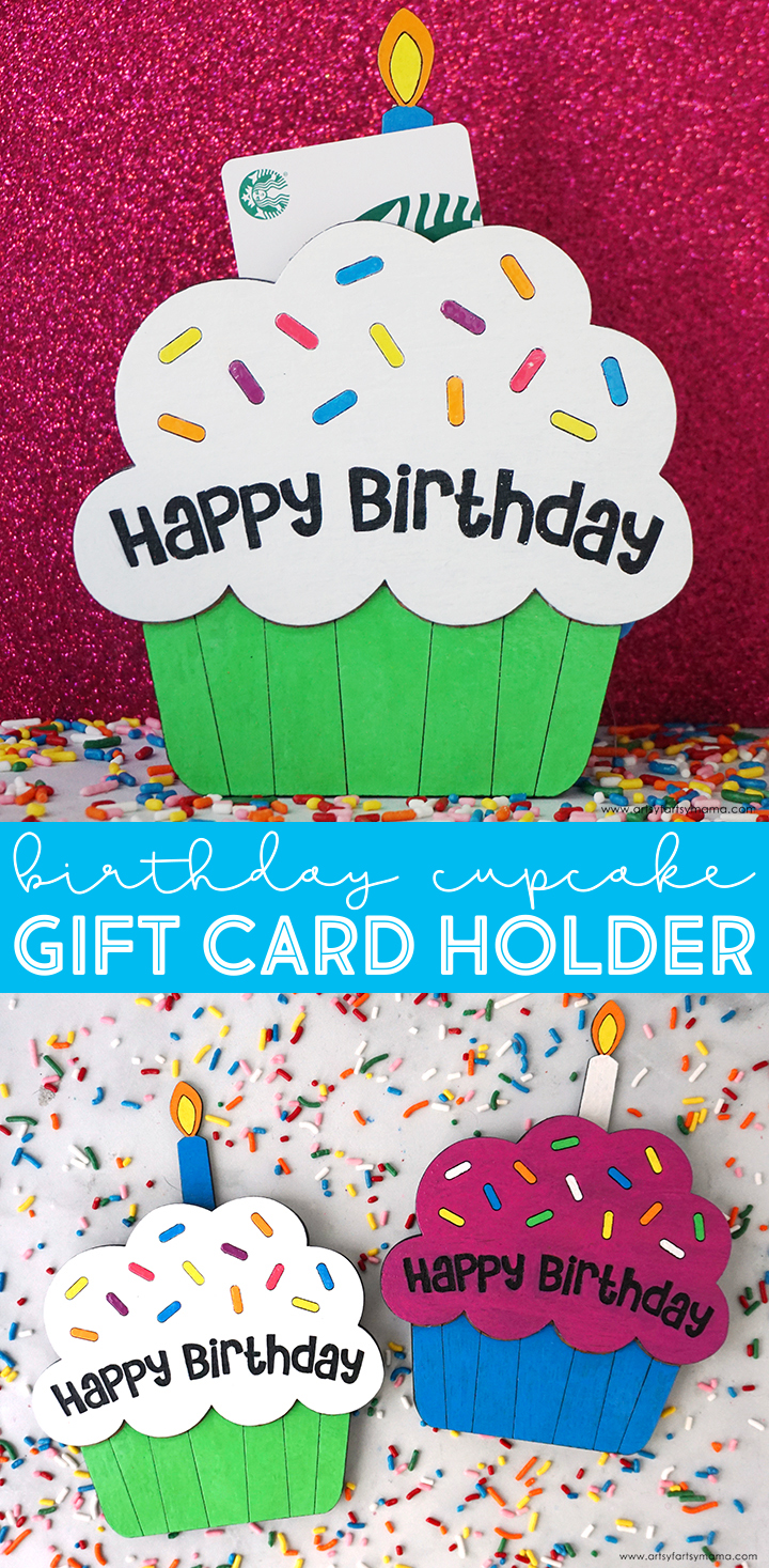 Birthday Cupcake Gift Card Holder