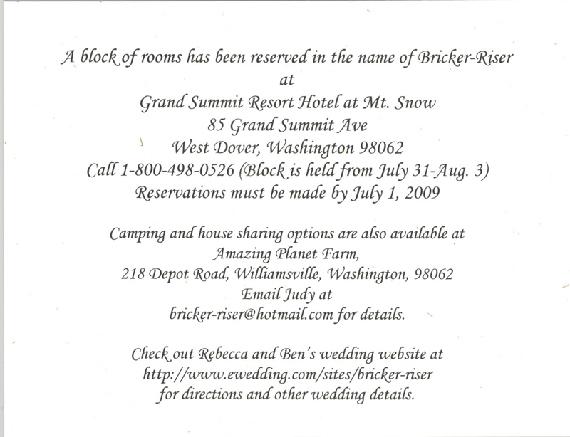Wedding cards wording